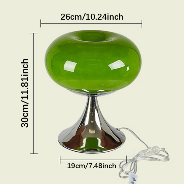 Verdant Apple Light- schitterende vintage tafellamp