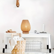 Fraaie Bamboe Tafellamp met USB Voeding – Duurzaam en Energiezuinig Design