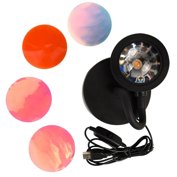 Sunset Lamp met 4 Kleuren - Eclipza