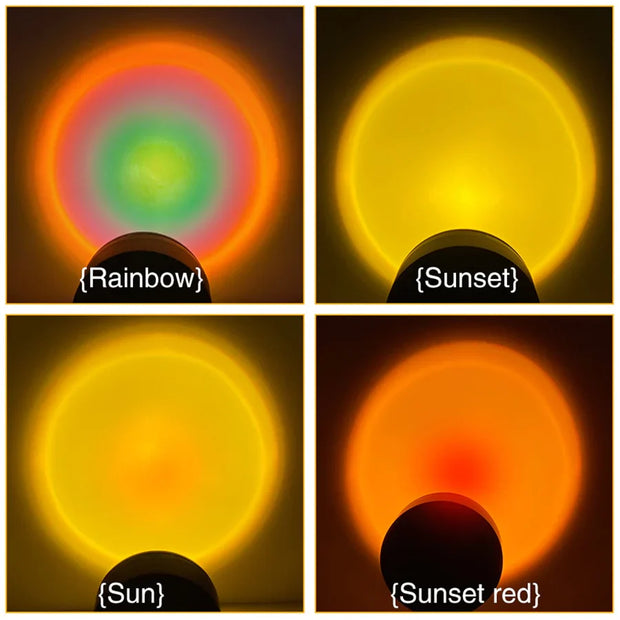 Sunset Lamp met 4 Kleuren - Eclipza
